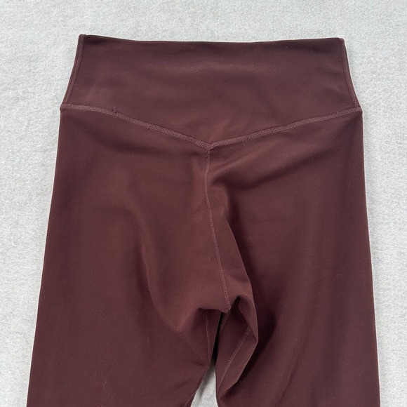 Nike Dri-Fit High Waist Maroon Leggings cropped Womens‎ Small - Picture 6 of 12